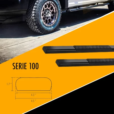 Estribos Serie 100 P/ Ford Super Duty 1999 - 2016 Cabina Sen - Image 3