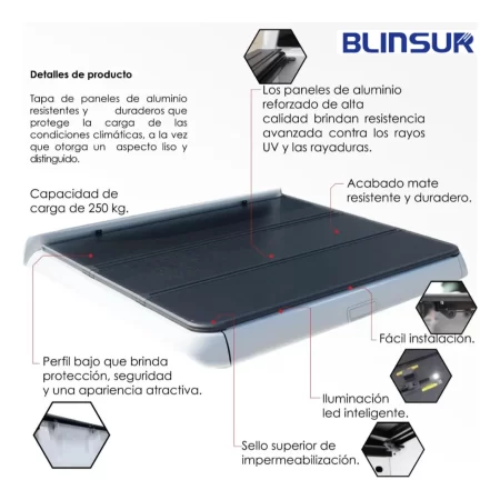 Tapa Batea Triptica Para Ram 1500 2009-2025 Cabina Sencilla - Image 3