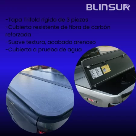 Tapa Cubre Batea Tri-fold Para Nissan Frontier 2016/2025 - Image 3