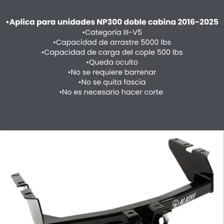 Tirón De Enganche Nissan Np300  Doble Cabina 2016-2025 - Image 3