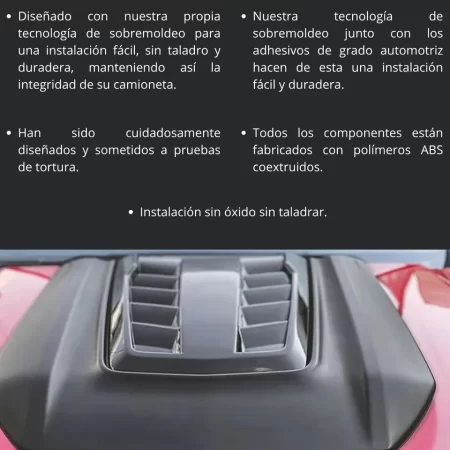 Toma De Aire Cofre Airdesign Chevrolet Silverado 2019 - 2025 - Image 3