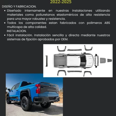Kit Todoterreno Air Design Chevr Silverado 1500 2022-2025 - Image 3