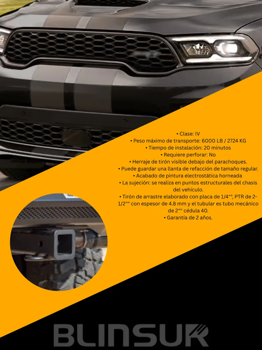 Kit Tiron De Arrastre Dodge Durango 2011 - 2022 + Eliminador - Image 3