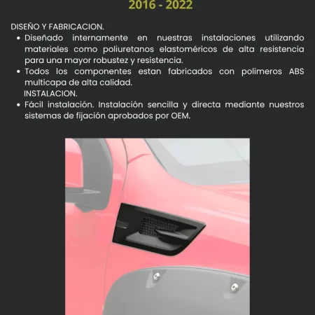 Toma De Aire Salpicadera Chevrolet Colorado 2016 2022 - Image 3