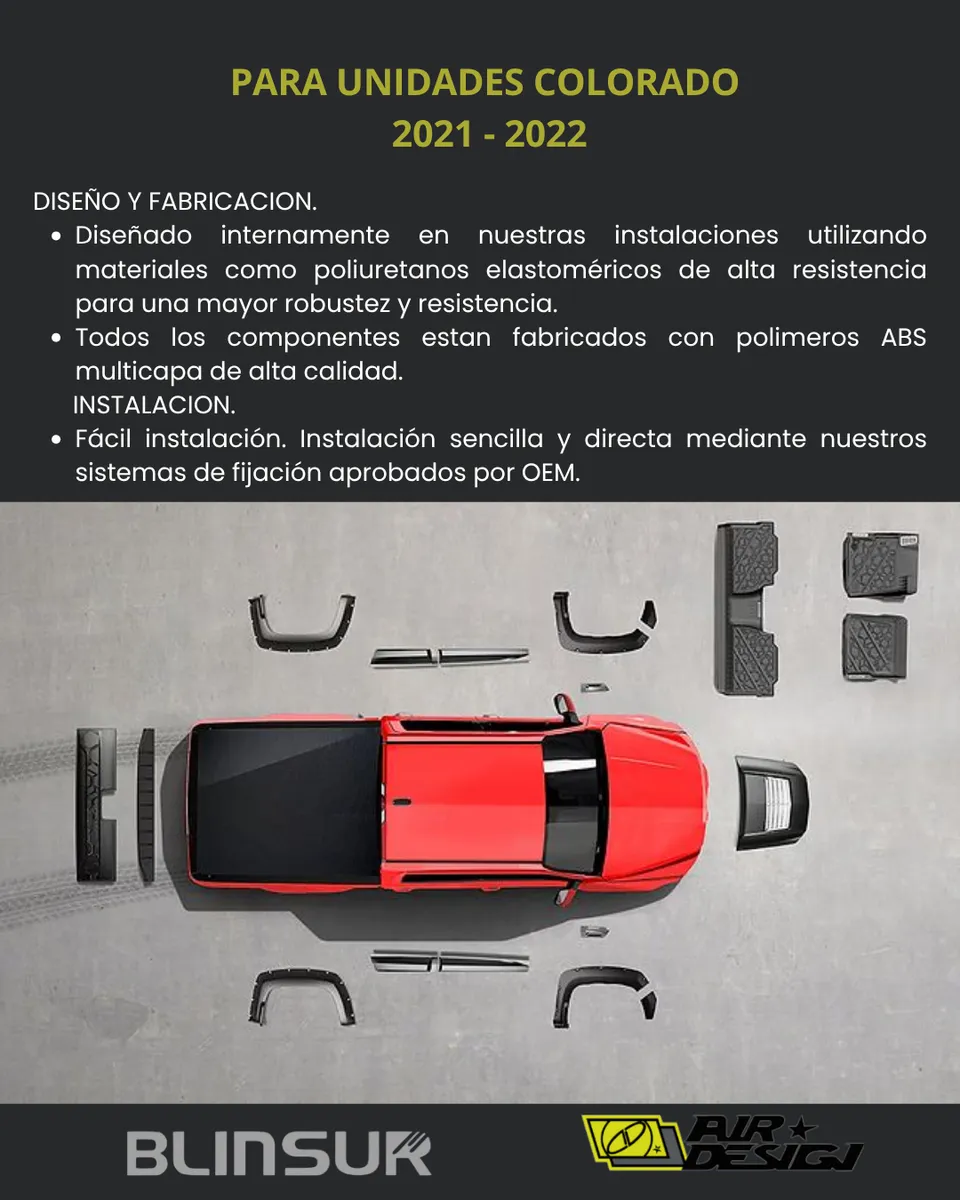 Kit Todoterreno Chev Colorado Caja Larga 2021 2022 - Image 3