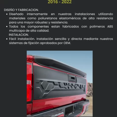 Aplique Trasero De Tapa Airdesign Chev Colorado 2016 2022 - Image 3