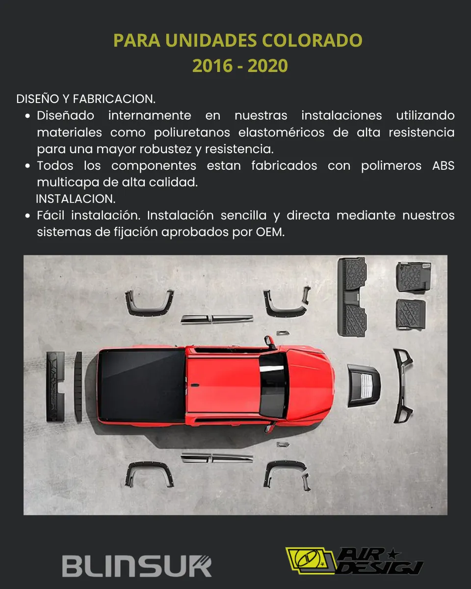Kit Todoterreno Chev Colorado Caja Larga 2016  2020 - Image 3