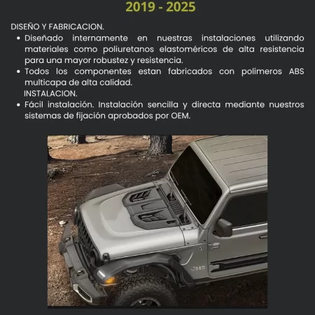 Toma De Aire Para Gladiator Jt 2019 - 2025 Airdesign - Image 3