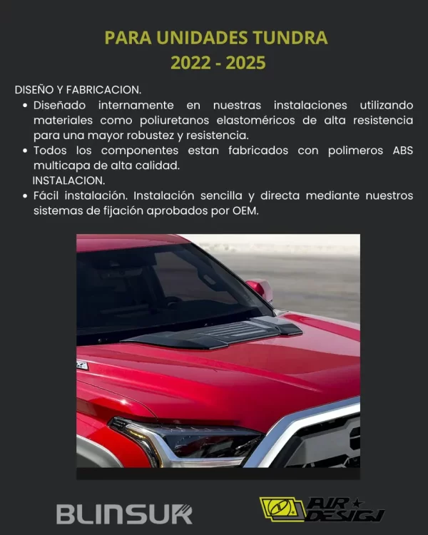 Toma De Aire Para Cofre Tundra 2022 2025 Airdesign