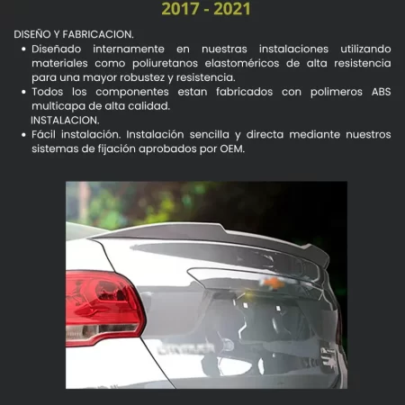 Alerón De Bajo Perfil Air Design Cavalier 2017  2021 - Image 3