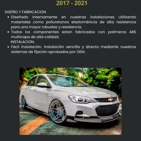 Body Kit Con Alerón De Bajo Perfil Cavalier 2017  2021 - Image 3