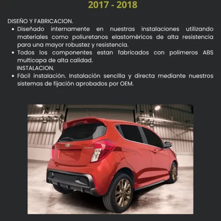 Body Kit Completo Air Design Chevrolet Spark 2017   2018 - Image 3