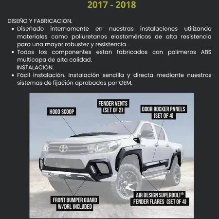 Kit Completo Toyota Hilux 2017 - 2018 Off Road - Image 3