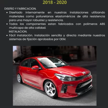 Juego De Extensiones Traseras Kia Rio Sedan 2018-2020 - Image 3