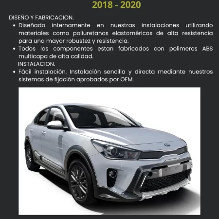 Molduras De Puerta Ancha Airdesign Kia Rio 2018 2020 - Image 3