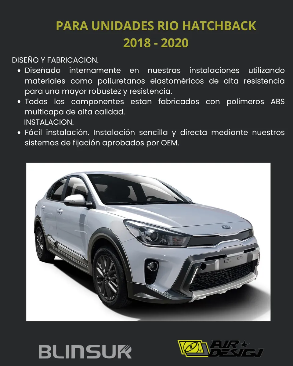 Spoiler Trasero Con Skid Plate Kia Rio Hb 2018-2020 - Image 3