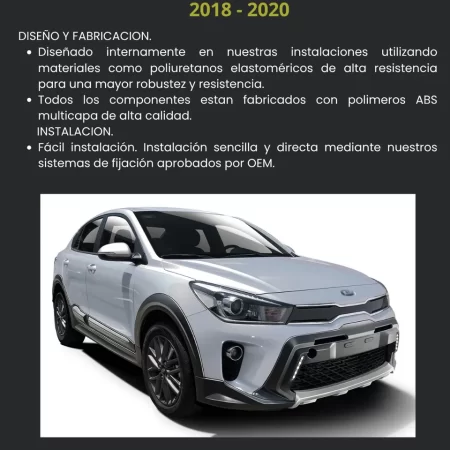 Body Kit Tipo Cross Air Design Kia Rio Hatchback 2018 2020 - Image 3