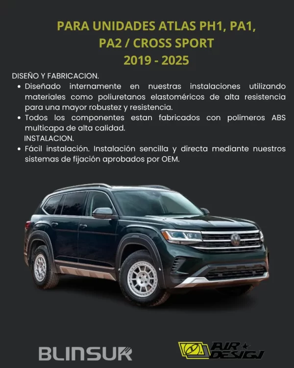 Molduras De Puerta Atlas Ph1,pa1,pa2 / Cross Sport 2019 2025