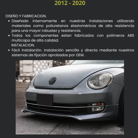 Juego De Splitters Delanteros Vw Beetle 2012 - 2020 - Image 3