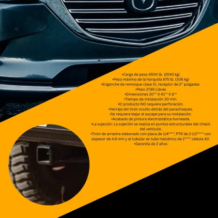 Kit Tiron De Arrastre Mazda Cx9 2016 - 2023 + Cople Y Bola - Image 3