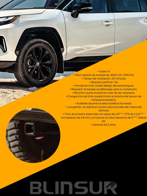 Kit Tiron Arrastre Toyota Rav4 2019 - 2025 + Cople Y Bola