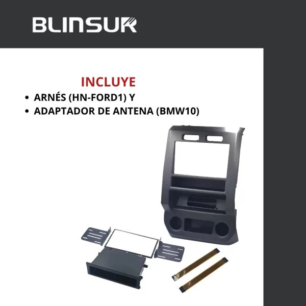 Base Frente Autoestereo Ford F-150 2015-2021