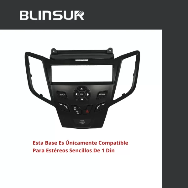 Base Frente Adaptador Estereo Ford Fiesta 2011 2018
