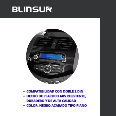 Frente Base Adaptador Chevrolet Spark Doble 2 Din 2010-2015 - Image 3