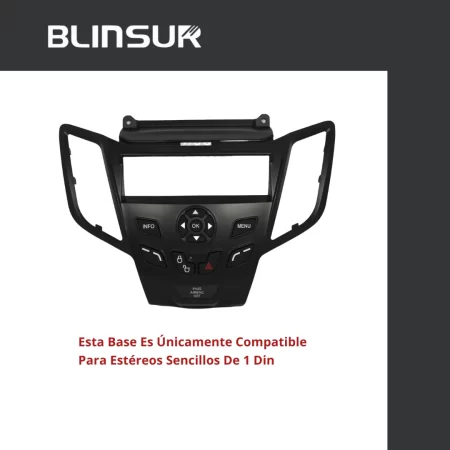 Base Frente Adaptador Estereo Ford Fiesta 2011-2018 - Image 3