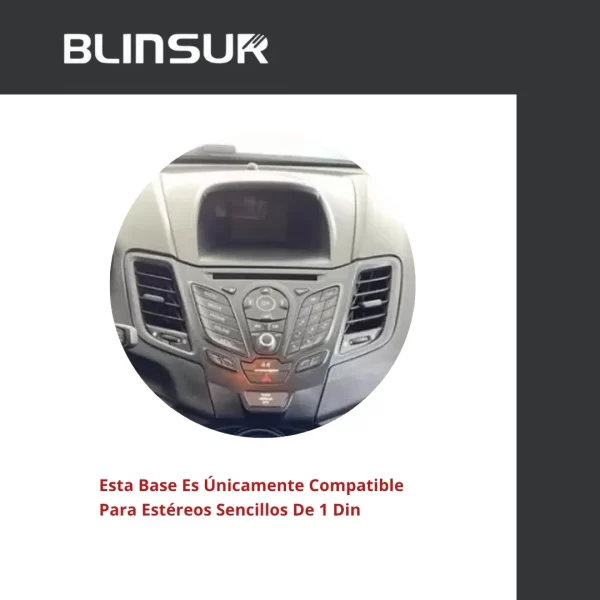 Base Frente Adaptador Estereo Ford Fiesta 2011 2018