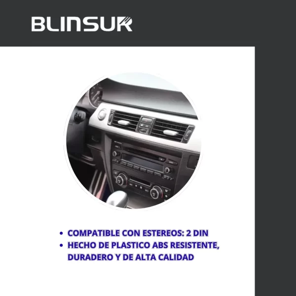 Frente Kit Adaptador Estéreo Bmw Serie 3 2006-2011