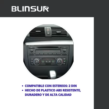 Frente Para Estereo 2 Din Bmw Serie 1 2007-2013 - Image 3