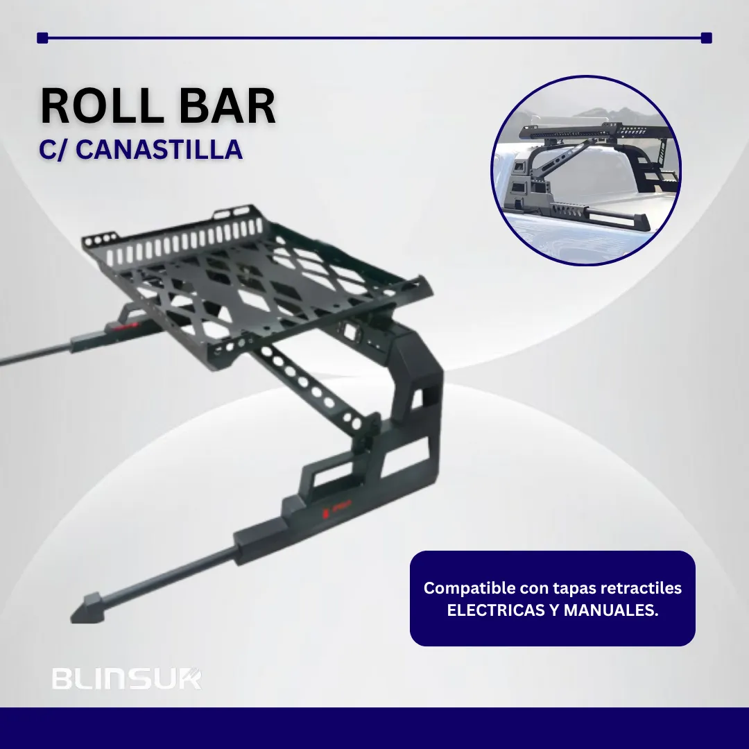 Roll Bar C/ Canastilla Y Pasamanos Para Silverado 2014-2020 - Image 3