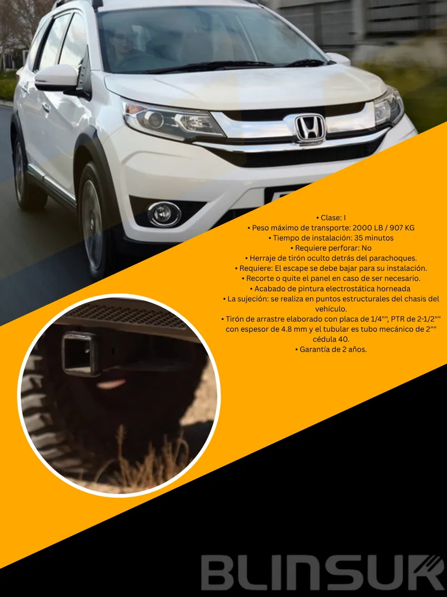 Tiron Jalon De Arrastre Honda Br-v 2018 - 2023 Solden - Image 3