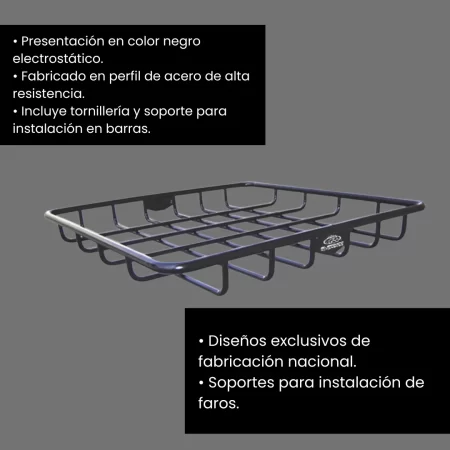 Canastilla Porta-equipaje Bronco Universal 101 X 101 Cm - Image 3