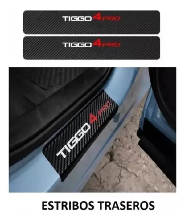 Sticker Protección De Estribos Puertas Chirey Tiggo 4 Pro