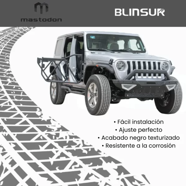 Set Puertas Tubulares Jrz Jeep Jt Gladiator 2020 - 2023
