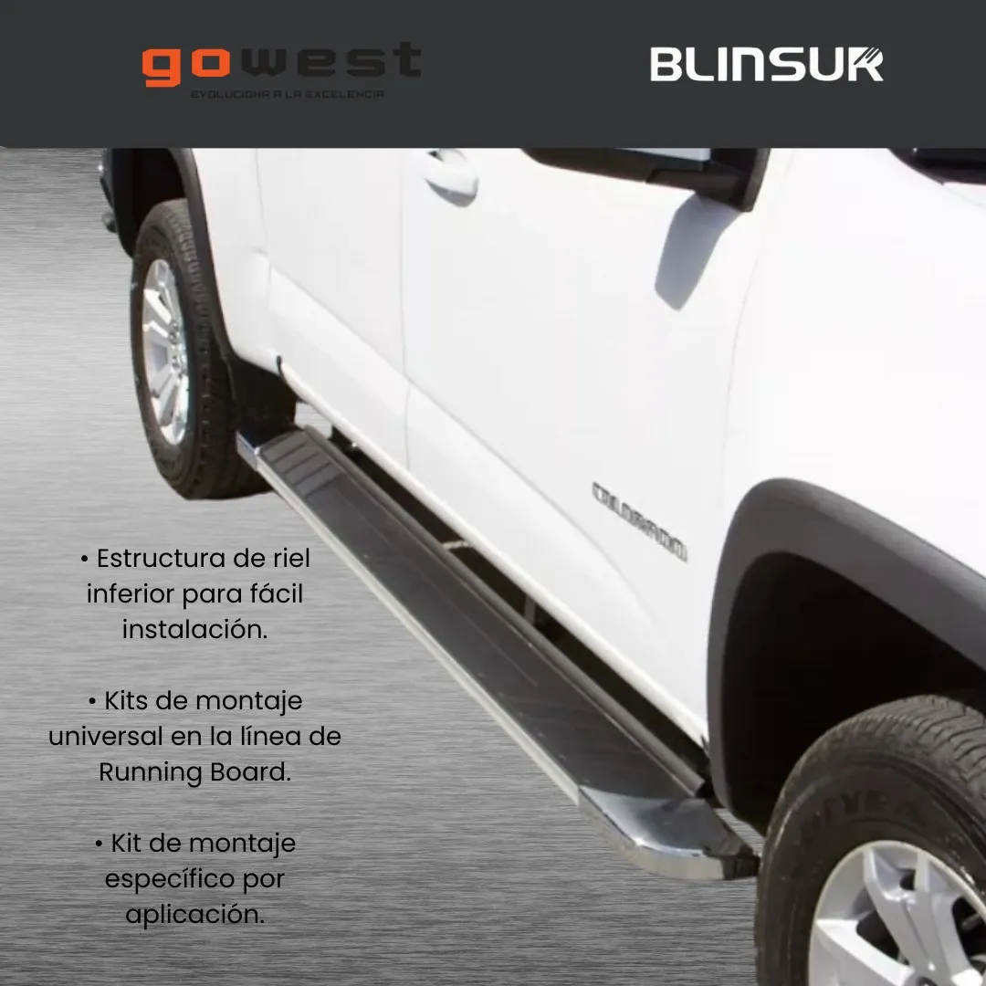 Estribos Regal Chevrolet Cheyenne  2007 - 2013 Doble Cabina - Image 3