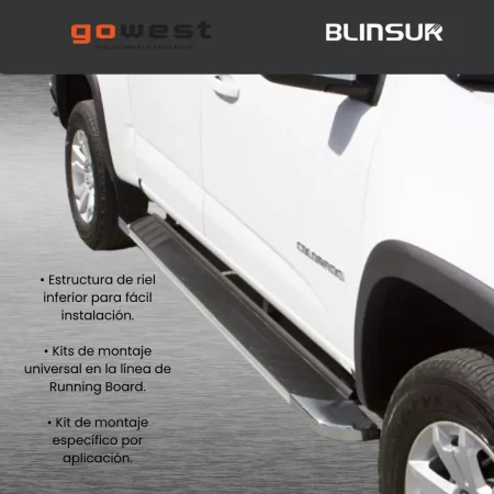 Estribos Regal Chevrolet Cheyenne  2007 - 2013 Doble Cabina - Image 3
