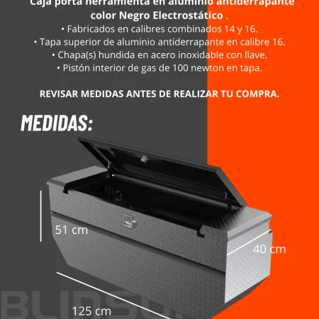Caja Herramientas Courier 2022 - 2024 C/laterales Fijos C/s - Image 3