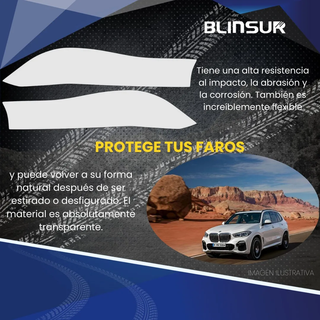 Protección Bl Ppf Faros Compatible Con Bmw X5 2018 - Image 3
