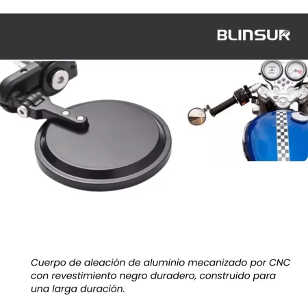 Espejos Retrovisores Universal Para Motocicleta Mictuning - Image 3