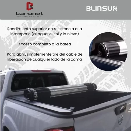 Tapa Cubre Batea Roll Up Nissan Np300 Frontier 2016 - 2020 - Image 3