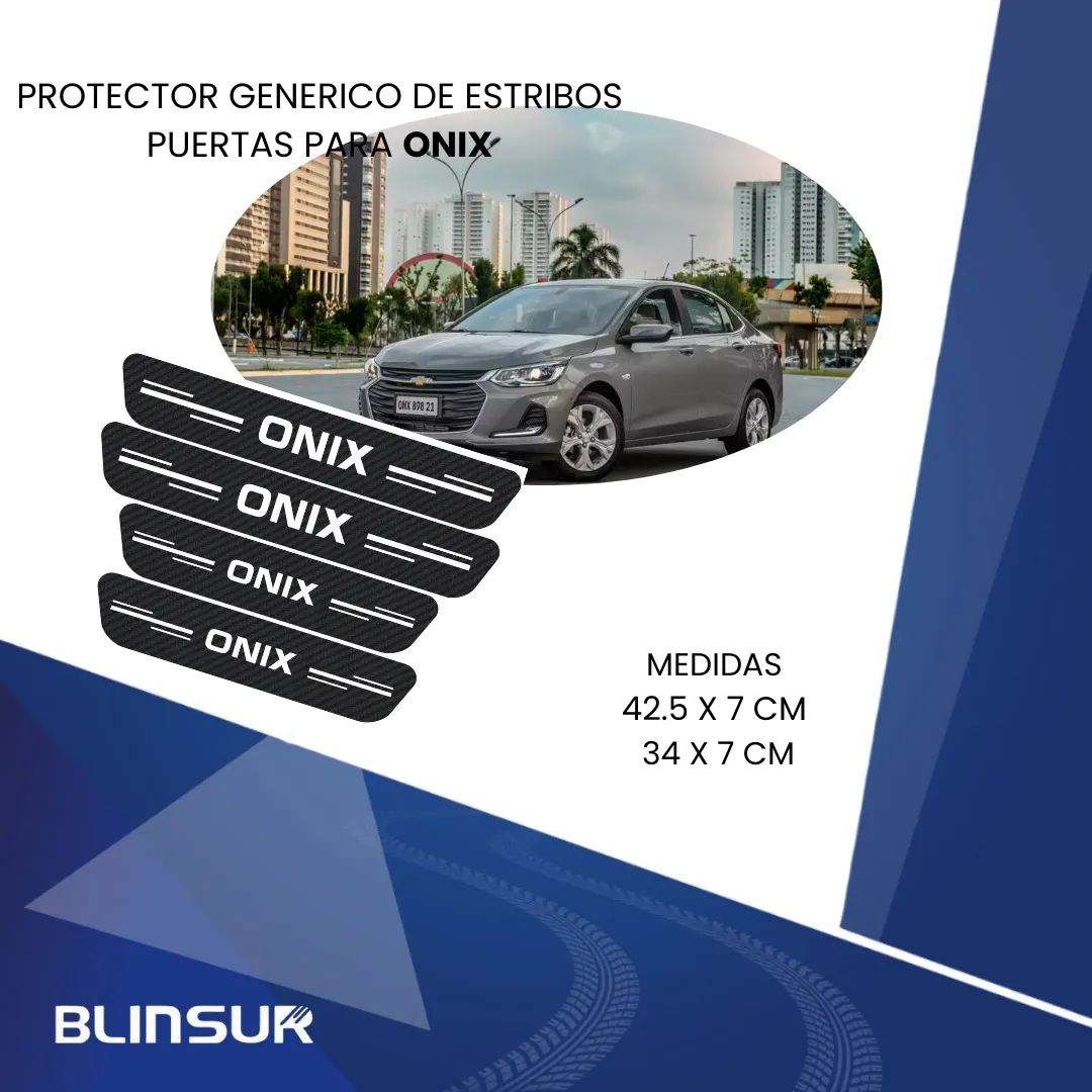 Sticker Protección De Estribos 4 Puertas Chevrolet Onix - Image 3