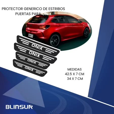 Sticker Protección De Estribos 4 Puertas Chevrolet Onix - Image 3
