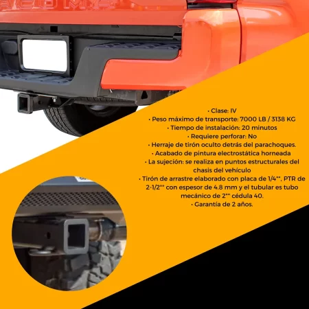 Tiron Jalon Arrastre Toyota Tacoma 2016 - 2024 Solden - Image 3