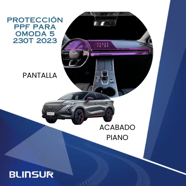 Protector Ppf Pantalla Y Acabado Piano Para Omoda 5 230t