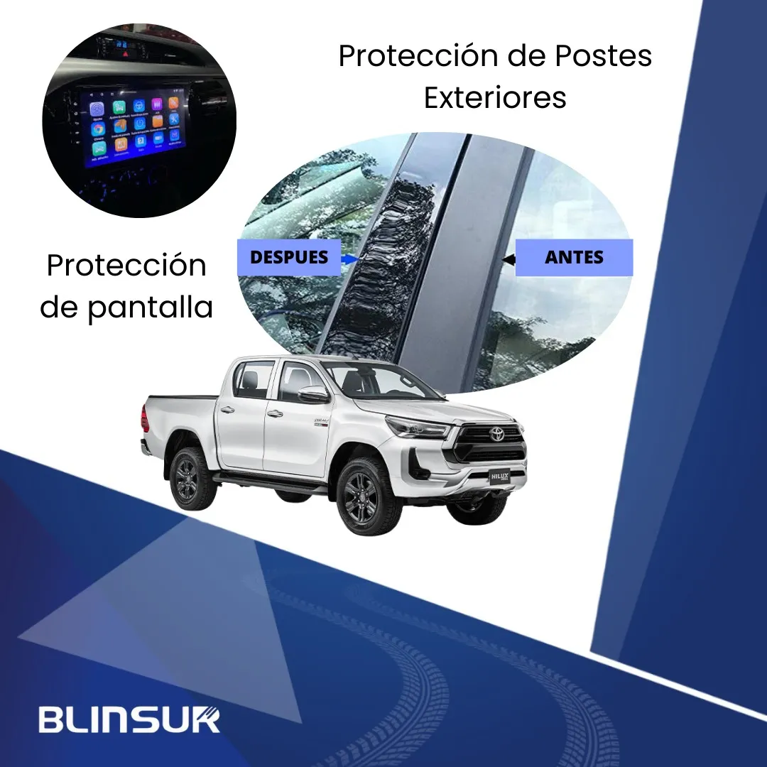 Protección Ppf Postes Exteriores Para Hilux 2023 - Image 3