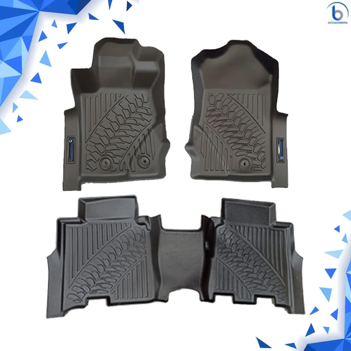 Juego De Tapetes Tipo Charola Para Ford Bronco 2022 - Image 3