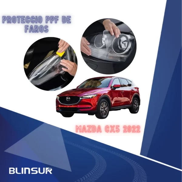 Sticker Protección Ppf Faros Compatible Con Mazda Cx5 2022